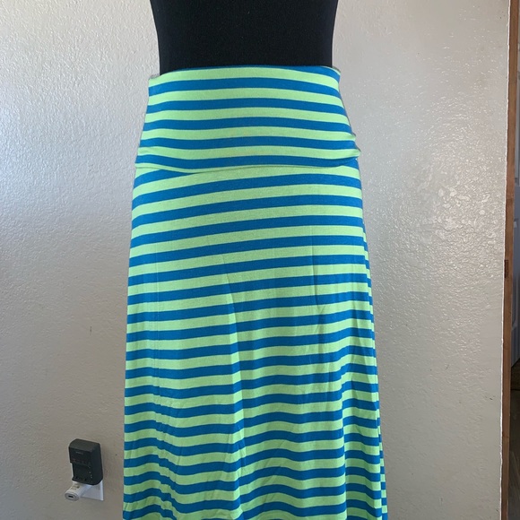 XXS Striped Lularoe Maxi Skirt Dress Summer 👗 - Picture 3 of 8